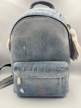 Taylor Small Backpack In Loved Denim